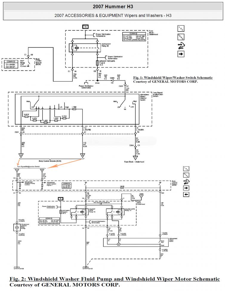 need 2009 h3 wiper switch wiring diagram - Hummer Forums - Enthusiast